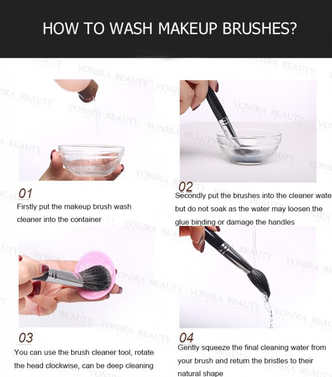 Volle Linie natürliches Haar-Make-up der hohen Stufe 53PCs bürstet Holzgriff