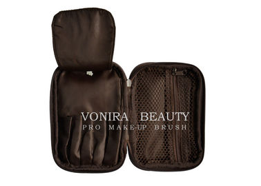 Make-upbürsten-Taschen-kosmetische Halter-Reise-Handtaschen-hohe Qualität Browns dehnbare