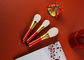 Vonira Berufsfunkeln-kosmetisches Bürsten-Tool-Kit weihnachtsdes make-upbürsten-Satz-7pcs für Mädchen-Geburtstags-Geschenk-rote Farbe