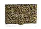 Große Kapazitäts-Leopard-Muster-Make-upbürsten-Rollentaschen-Stift-Halter-Kasten-handliche Kupplung
