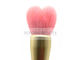 Nettes rosa Herz-Form-Pulver/erröten Make-upbürste mit dem Natur-Ziegen-Haar