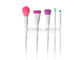 Spiralen-Griff-Massen-Niveau-Make-up des Weiß-5pcs bürstet Ausrüstungs-rosa purpurrote blaue Farbe