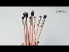 Synthetic Makeup Brush Set Handcrafted Anti Bacterial