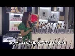 Goat Hair High End Makeup Brushes Set With Wood Handle