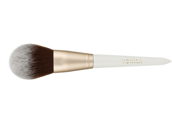 Maßgeschneiderter luxuriöser ovaler Make-up-Pinsel mit feinstem Zobelhaar und Natur-Ebenholzgriff