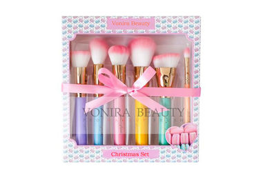 Weihnachtsgeschenk-kosmetische nette Make-upbürsten mit den reizenden rosa weichen Haaren