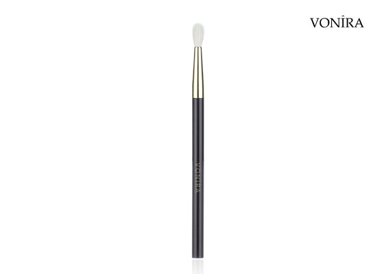 Vonira Custom Großhandel Natürliche weiße Ziegenhaare Flach dunkelbraun Handgriff Kleines Detail Augenmischungs Make-up-Bürste