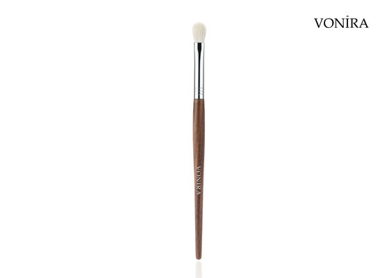 Vonira Custom Großhandel Natürliches Weißes Ziegenhaar Braun Ebenholz Griff Make-up Augenlid Blending Bürste