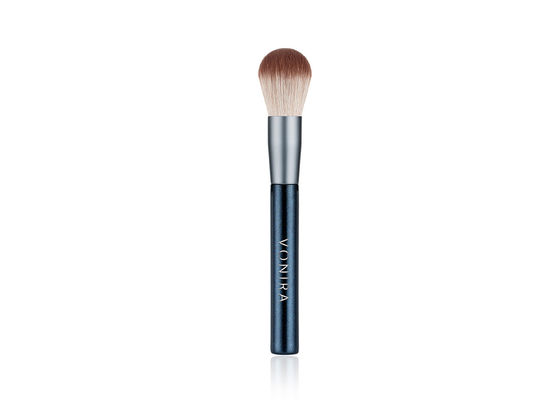 Quadratisch geformter, handgefertigter Kabuki-Puderpinsel mit Aluminiumgriff für makelloses Make-up