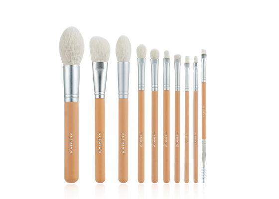 Vonira Beauty Custom Nude Pink Farbe Grundsätzliche 10 Stück Make-up-Bürsten Kollektion Set de Brochas de Maquillaje Professional