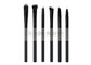 Haar-Make-upbürsten klassischer Enden-Form-Griff Taklon Gloosy schwarzer flacher synthetische mit hinterer weißer Spitze