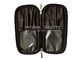 Tragbarer Make-upbürsten-Taschen-kosmetischer Halter-Multifunktionshandtasche mit der inneren Tasche für Reise u. Haus, schwarz