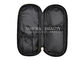 Reißverschluss-Make-upbürsten-Taschen-Reise-Toilettenartikel-Halter der hohen Qualität schwarzer kleiner doppelter