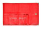 Schlitze der Rot-überziehen Schnellschließungs-9 Make-upbürsten-Rollenschönheits-Kosmetik-Werkzeugkoffer mit Leder