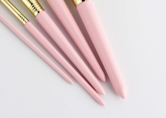 Vonira Beauty Winkel Buffer Foundation Bürste mit veganen Grausamkeit frei Taklon synthetische Haare und recycelbare Birke Holzgriff