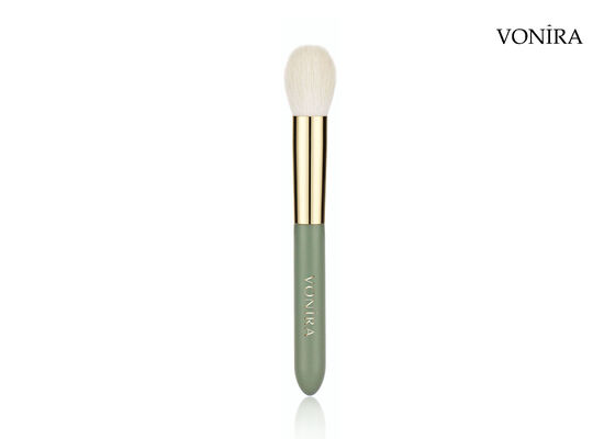 Vonira Custom Großhandel Natürliche Ziegenhaar Make-up Kleine runde Pulverbürste mit Private Label Service