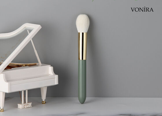 Vonira Custom Großhandel Natürliche Ziegenhaar Make-up Kleine runde Pulverbürste mit Private Label Service