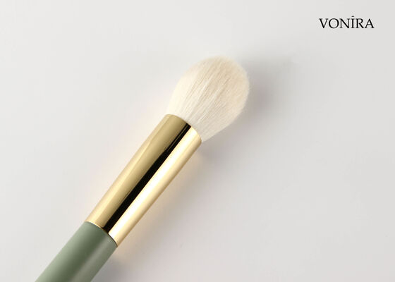 Vonira Custom Großhandel Natürliche Ziegenhaar Make-up Kleine runde Pulverbürste mit Private Label Service
