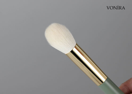 Vonira Custom Großhandel Natürliche Ziegenhaar Make-up Kleine runde Pulverbürste mit Private Label Service