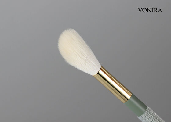 Vonira Custom Großhandel Natürliche weiße Ziegenhaar Make-up Blush Bürste mit Private Label Service