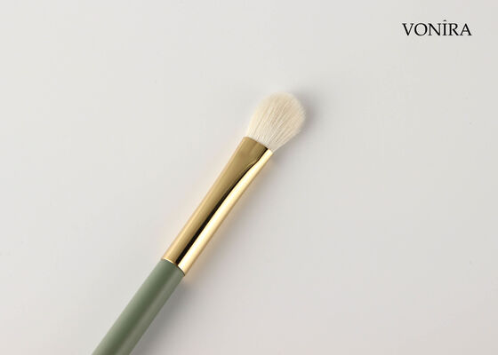 Vonira Custom Großhandel Natürlicher Weißer Ziegenhaar Fächer-Augen-Verblendungs-Pinsel mit Private Label Service