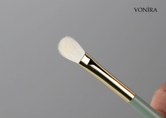 Vonira Custom Großhandel Natürlicher Weißer Ziegenhaar Fächer-Augen-Verblendungs-Pinsel mit Private Label Service