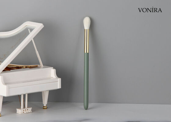 Vonira Custom Großhandel Natürlicher Weißer Ziegenhaar Fluffiger Runder Augen-Blending-Pinsel mit Private Label Service