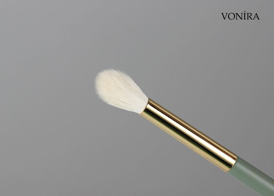 Vonira Custom Großhandel Natürlicher weißer Ziegenhaar-konischer Augen-Blending-Pinsel mit Lohnfertigungsservice