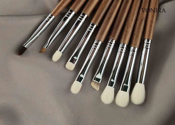 Vonira Custom Großhandel Natürliches Tierhaar Braun Ebenholz Griff Make-up Augenbrauenbürste