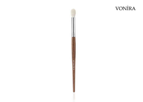 Vonira Custom Großhandel Natürliches weißes Ziegenhaar brauner Ebenholzgriff Smoky Eye Diffusing Pinsel