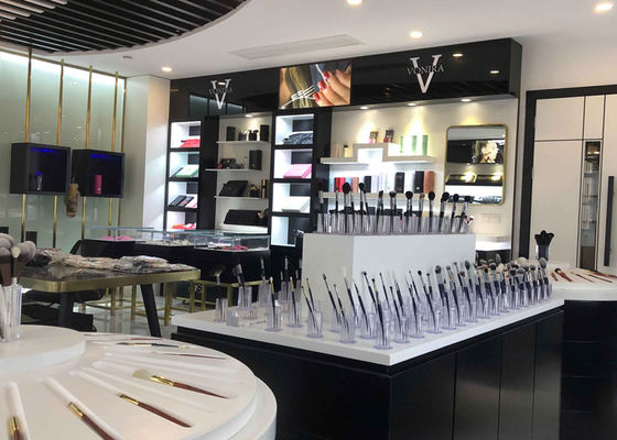 Berufsbeendetes Doppelmake-up Vonira errötet Kontur bürstet doppelten mit Seiten versehenen Leuchtmarker Bronzer bürstet mit schwarzen Griffen