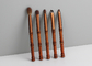 Vonira-Schönheit Mini Travel Bamboo Makeup Brushes stellte mit Speicherfall-Satz ein