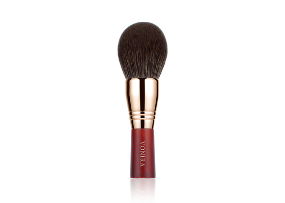 Vonira-Schönheits-große gewölbte Pulver-Bürste Rouded-Diffusions-Pulver-Make-upluxusbürste mit hoher Dichte mit Rose Copper Ferrule