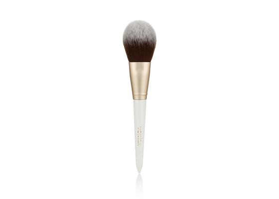 Vonira Schönheitsstudio Make-up Flat Pulver Bürste mit goldenem Aluminium Ferrule Birke Holzgriff