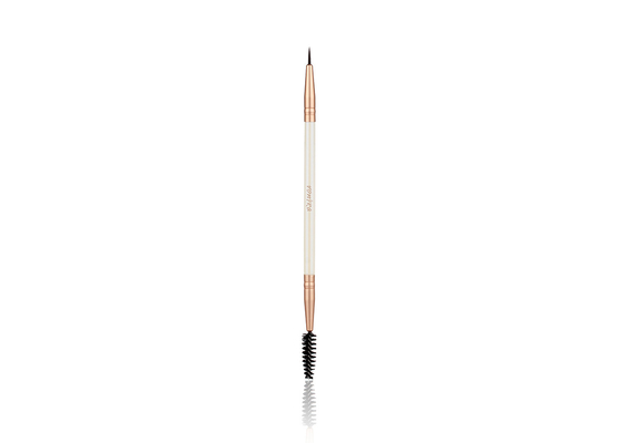 Vonira Beauty Dual Eyeliner Mascara Make-up Brush Doppel Ende mit Aluminium Ferrule Birke Holzgriff