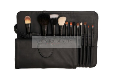 Grundlegendes kosmetisches Bürsten-Satz-erstklassiges natürliches Tier des Make-up12pcs u. synthetisches Haar mit Fall