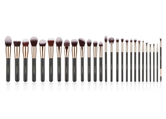 Bürstet synthetisches Haar-Make-up des strengen Vegetariers 27Pcs mit Forest Wood Handle