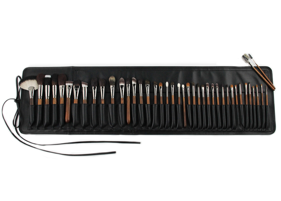 Vonira-Schönheits-kompletter voller professioneller 42-teiliger Make-upbürsten-Luxussatz mit kupferner Zwinge Ebony Handle Handcrafted